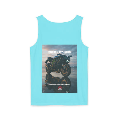 H2R Cool Backprint, Unisex Garment-Dyed Tank Top - 320+ Club Motorcycle Design
