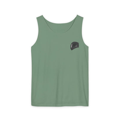 H2R Cool Backprint, Unisex Garment-Dyed Tank Top - 320+ Club Motorcycle Design