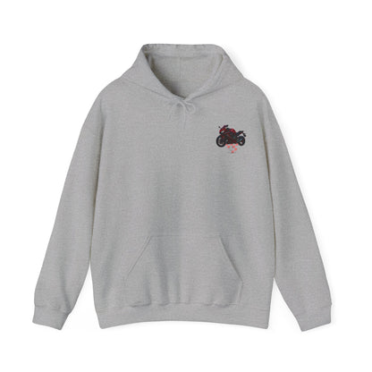 650r Motorcycle Urban Vibes Unisex Hoodie - Neon Night Design