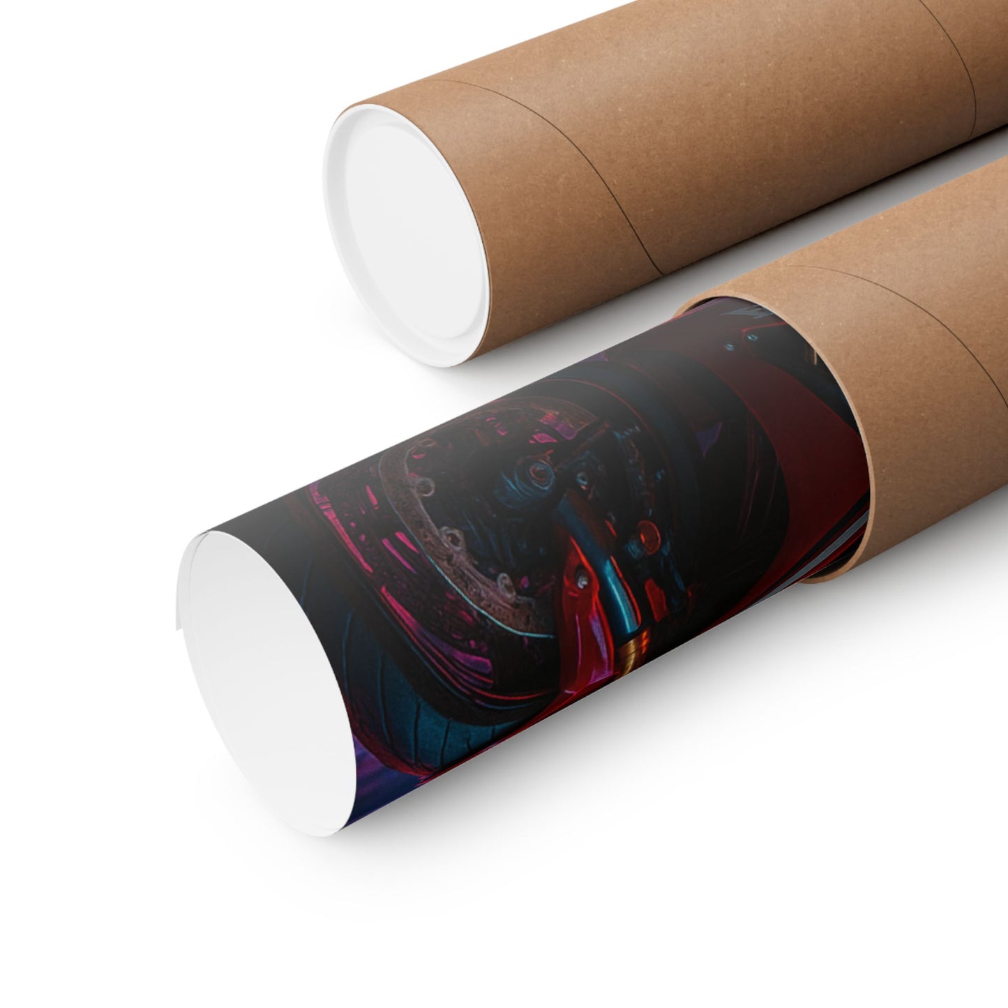 Affiche verticale mate néon moto 650r - Speed ​​&amp; Velocity Art