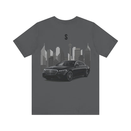 Urban Vibes Car Graphic Tee, Unisex Jersey Short Sleeve Tee, Cityscape T-Shirt, Cool Car Shirt, Gift for Car Lovers, Trendy Everyday Wear