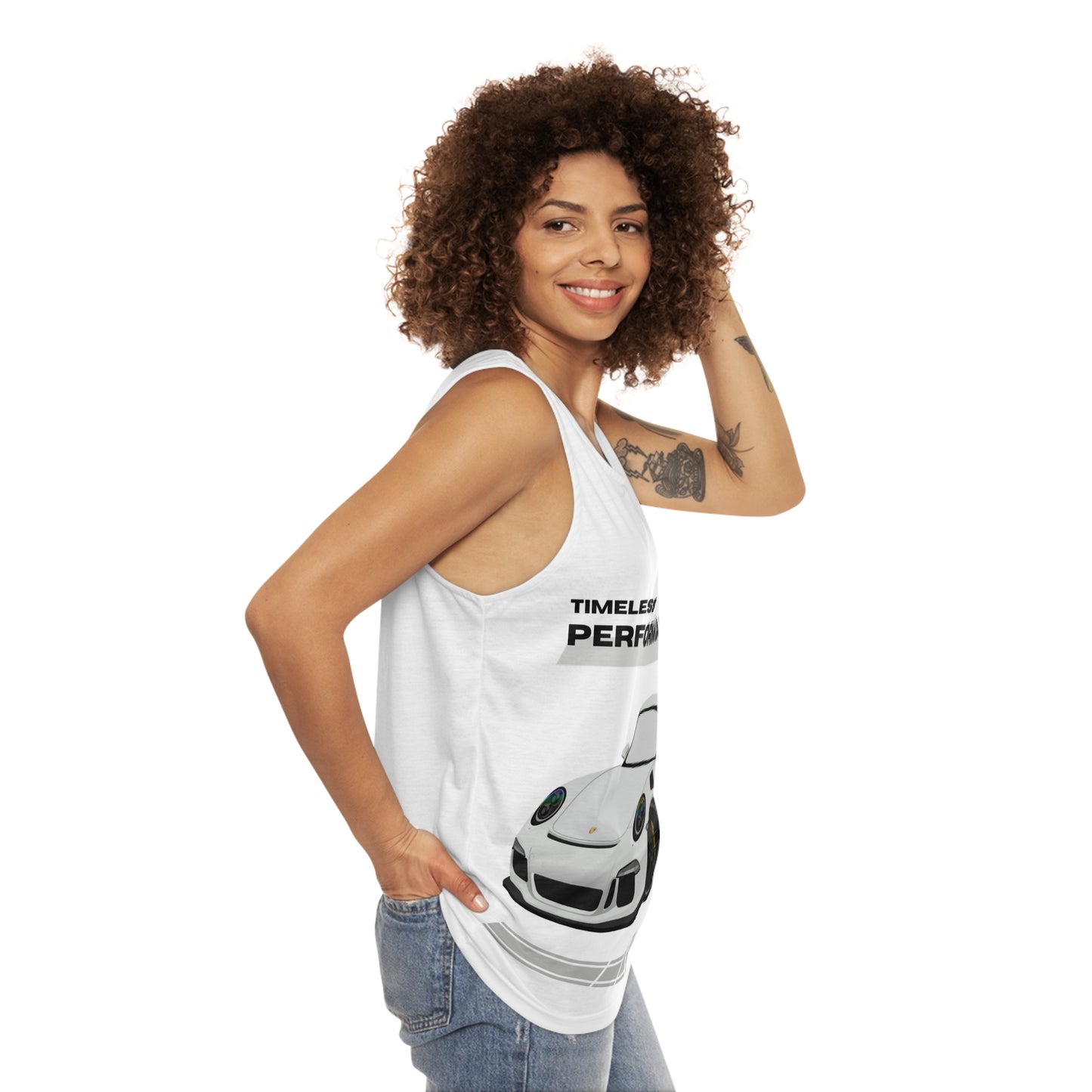 Débardeur unisexe intemporel, vêtement de course, cadeau pour passionné d'automobile, vêtements de sport pour l'été, t-shirt automobile