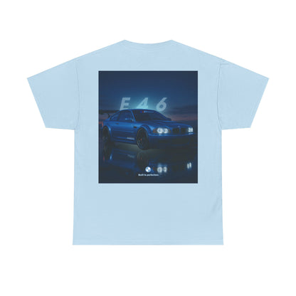 T-shirt graphique E46 Racing - Cadeau pour passionné d'automobile, T-shirt de course, Vêtements de sport automobile, Haut pour amoureux de voitures, Vêtements automobiles