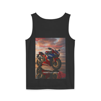 Fireblade Unisex Garment-Dyed Tank Top - Motorcycle Enthusiast Design
