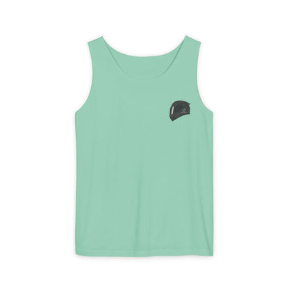 H2R Cool Backprint, Unisex Garment-Dyed Tank Top - 320+ Club Motorcycle Design