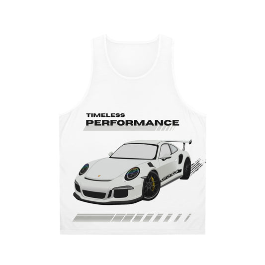 Débardeur unisexe intemporel, vêtement de course, cadeau pour passionné d'automobile, vêtements de sport pour l'été, t-shirt automobile