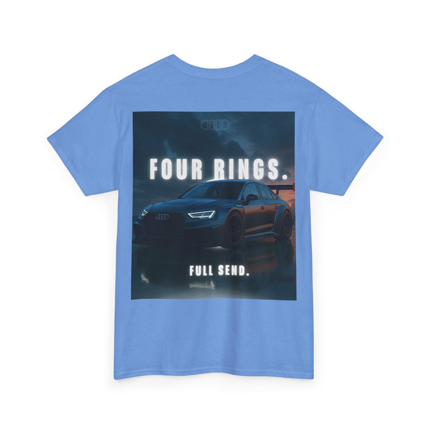 Audi Racing Unisex Heavy Cotton Tee, Car Enthusiast Gift, Motorsport Shirt, Racing Fan Apparel, Automotive Graphic Tee