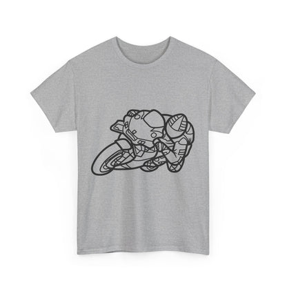 Motorcycle Adventure Tee - Shift and Go, Unisex Heavy Cotton T-Shirt, Biker Gift, Casual Wear, Motorbike Lover Apparel, Ride in Style