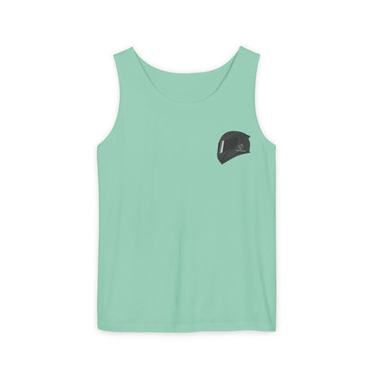 Zx6r Backprint Nice Custom Motorcycle Graphic Tank Top - Unisex Garment-Dyed