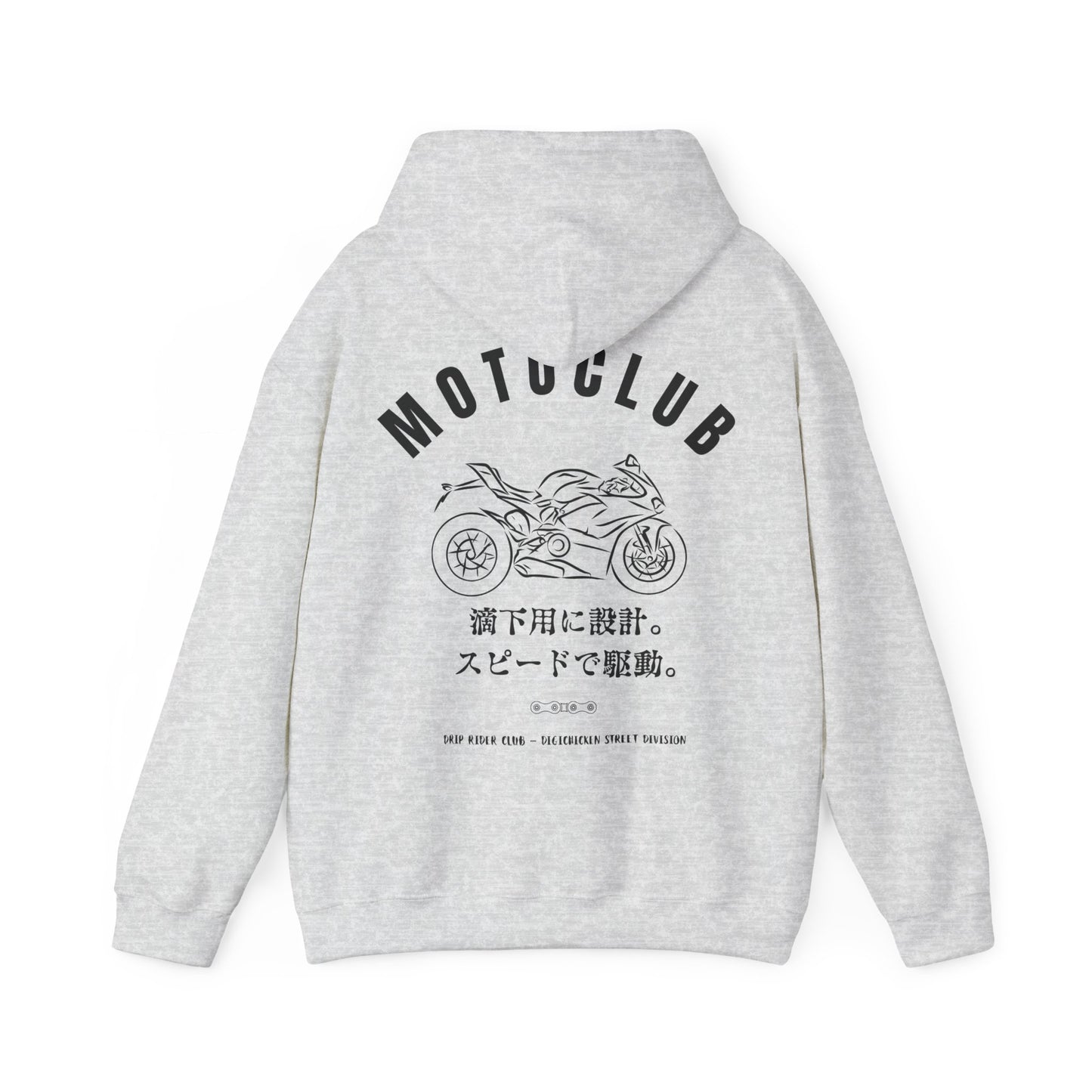 MOTOCLUB Unisex Heavy Blend™ Hooded Sweatshirt - Moto Club Graphic Hoodie for Motorcycle Enthusiasts
