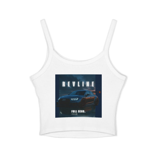 Audi Racing Inspired Backprint Spaghetti Strap Tank Top