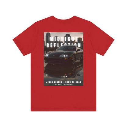 Midnight Reflection Unisex Tee, Casual Streetwear, Car Lovers Gift, Graphic T-Shirt, Everyday Wear, Urban Outfit
