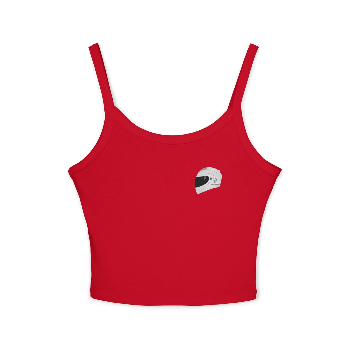 Racing Inspired Women's Spaghetti Strap Tank Top - Perfect for Bikers & Motor Enthusiasts