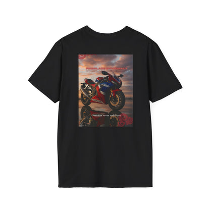 Fireblade Motorcycle Enthusiast Unisex Softstyle T-Shirt - Retro Bike Design