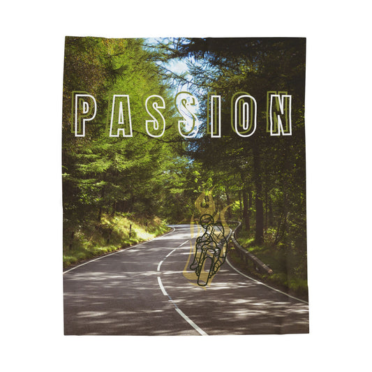 Passion Velveteen Plush Blanket, Cozy Throw Blanket, Gift for Nature Lovers, Home Decor, Warm Bed Accessory