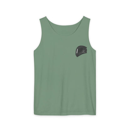 Zx6r Backprint Nice Custom Motorcycle Graphic Tank Top - Unisex Garment-Dyed