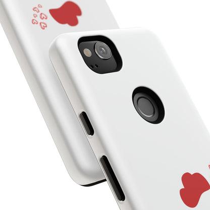 Cute Chicken Phone Case, Tough Cases for Animal Lovers, Valentine's Gift, Farmhouse Decor, Unique Mobile Accessories, Heart Design