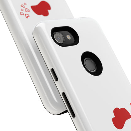 Cute Chicken Phone Case, Tough Cases for Animal Lovers, Valentine's Gift, Farmhouse Decor, Unique Mobile Accessories, Heart Design