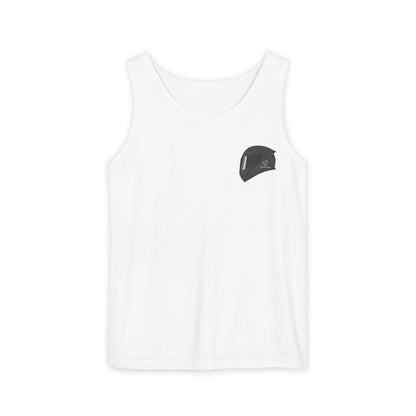 650r Backprint Cool Motorcycle Graphic Tank Top - Unisex Garment-Dyed