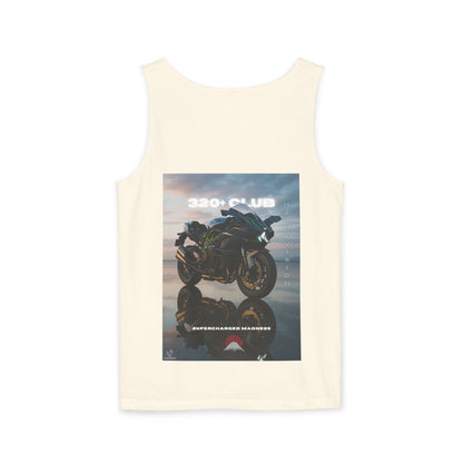 H2R Cool Backprint, Unisex Garment-Dyed Tank Top - 320+ Club Motorcycle Design