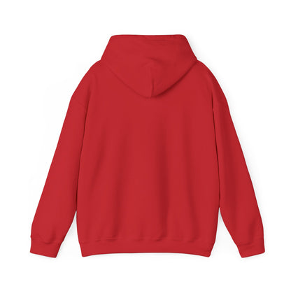 Red Motorcycle Embroidery Minimalist Paper Airplane Hoodie - Unisex Heavy Blend
