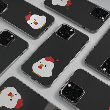 Cute Chicken Soft Phone Case, Animal Phone Cover for Farm Lovers, Gifts for Her, Cute Smartphone Accessory, Chicken Lover Gift