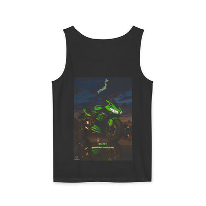 Zx6r Backprint Nice Custom Motorcycle Graphic Tank Top - Unisex Garment-Dyed