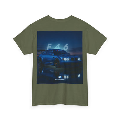 T-shirt graphique E46 Racing - Cadeau pour passionné d'automobile, T-shirt de course, Vêtements de sport automobile, Haut pour amoureux de voitures, Vêtements automobiles