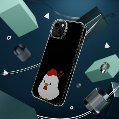 Coque transparente en forme de poulet, adorable coque pour amoureux des animaux, cadeau pour enfants, décoration de ferme, cadeau d'anniversaire