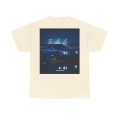 T-shirt graphique E46 Racing - Cadeau pour passionné d'automobile, T-shirt de course, Vêtements de sport automobile, Haut pour amoureux de voitures, Vêtements automobiles