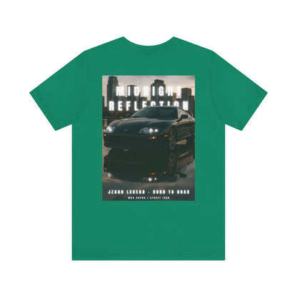 Midnight Reflection Unisex Tee, Casual Streetwear, Car Lovers Gift, Graphic T-Shirt, Everyday Wear, Urban Outfit