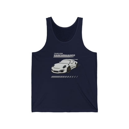 Unisex Jersey Tank - Timeless Performance, Porsche
