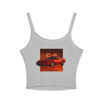 Women's Tank Top - Corvette Inspired C4 Retro Backprint