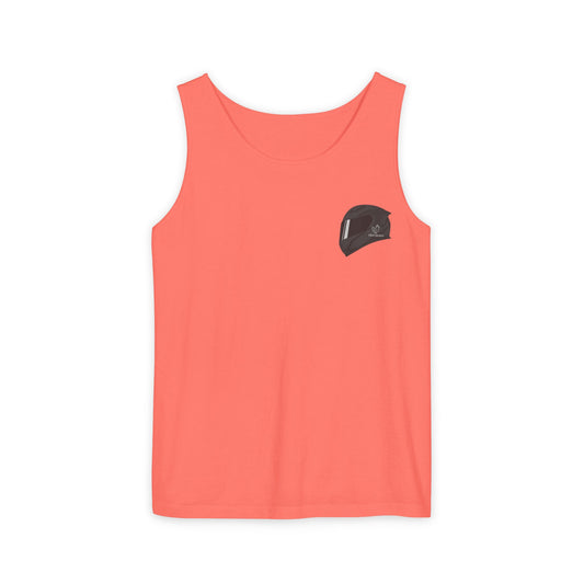 Zx6r Backprint Nice Custom Motorcycle Graphic Tank Top - Unisex Garment-Dyed