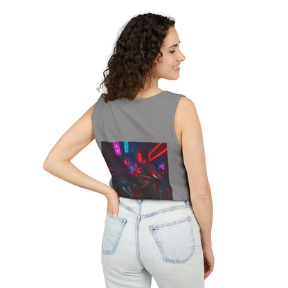 650r Backprint Cool Motorcycle Graphic Tank Top - Unisex Garment-Dyed