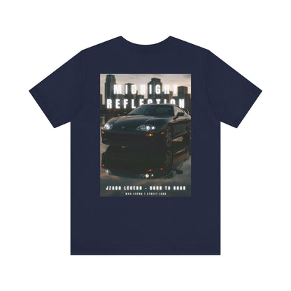 Midnight Reflection Unisex Tee, Casual Streetwear, Car Lovers Gift, Graphic T-Shirt, Everyday Wear, Urban Outfit
