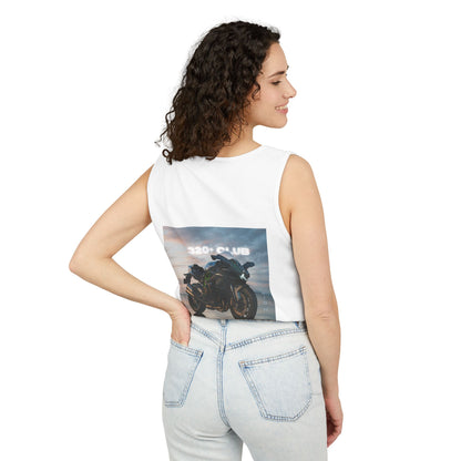 H2R Cool Backprint, Unisex Garment-Dyed Tank Top - 320+ Club Motorcycle Design