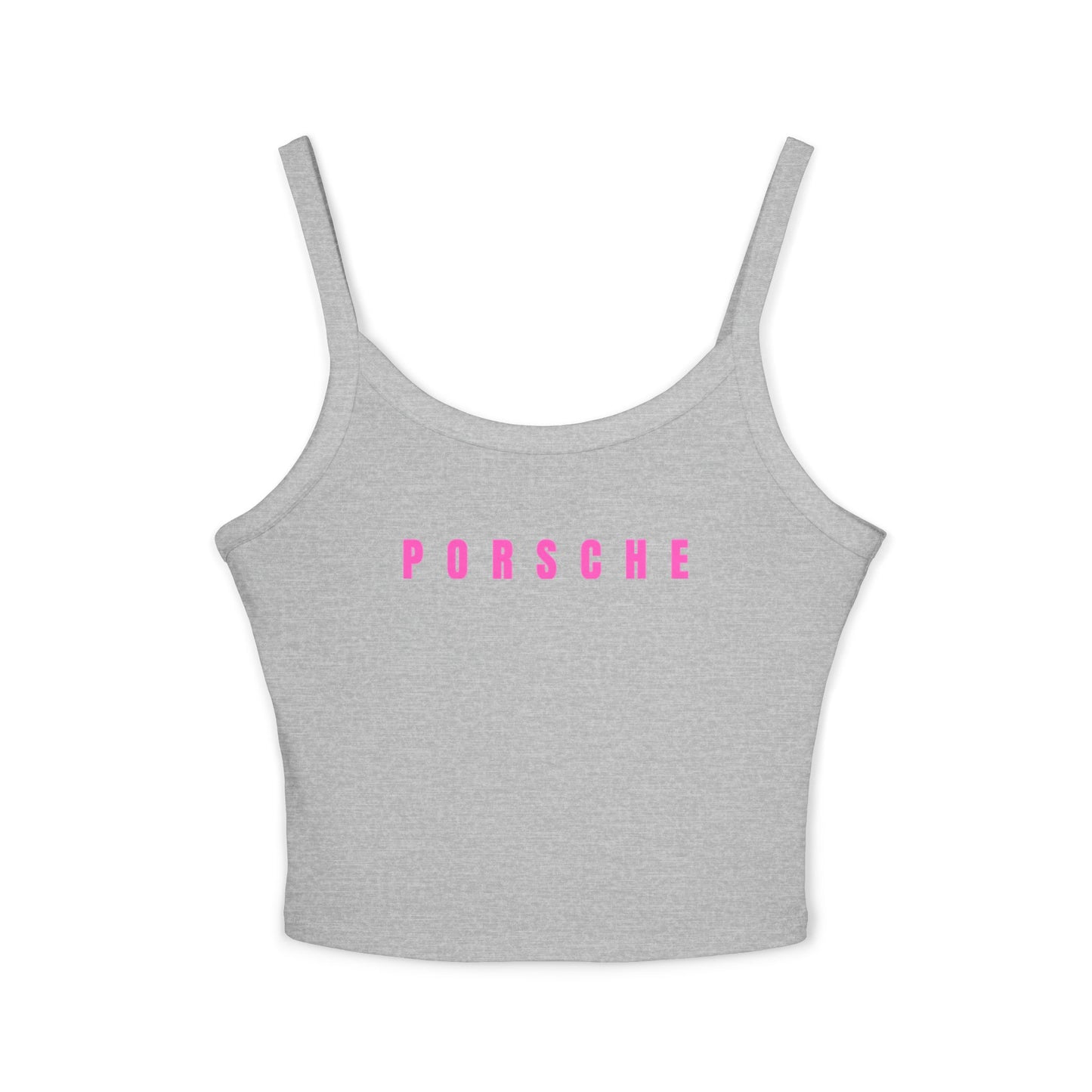 Pink Porsche Women's Spaghetti Strap Top, Porsche Top für Sommer, Auto-Liebhaber, Car Enthusiast Gift, Casual Summer Tank, Automotive