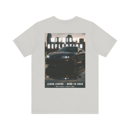 Midnight Reflection Unisex Tee, Casual Streetwear, Car Lovers Gift, Graphic T-Shirt, Everyday Wear, Urban Outfit