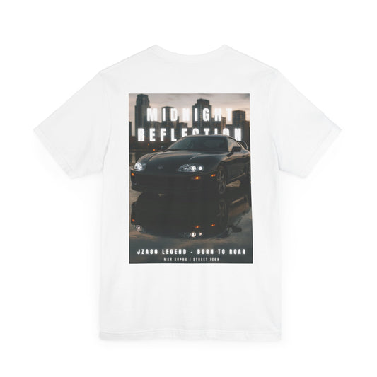 Midnight Reflection Unisex Tee, Casual Streetwear, Car Lovers Gift, Graphic T-Shirt, Everyday Wear, Urban Outfit
