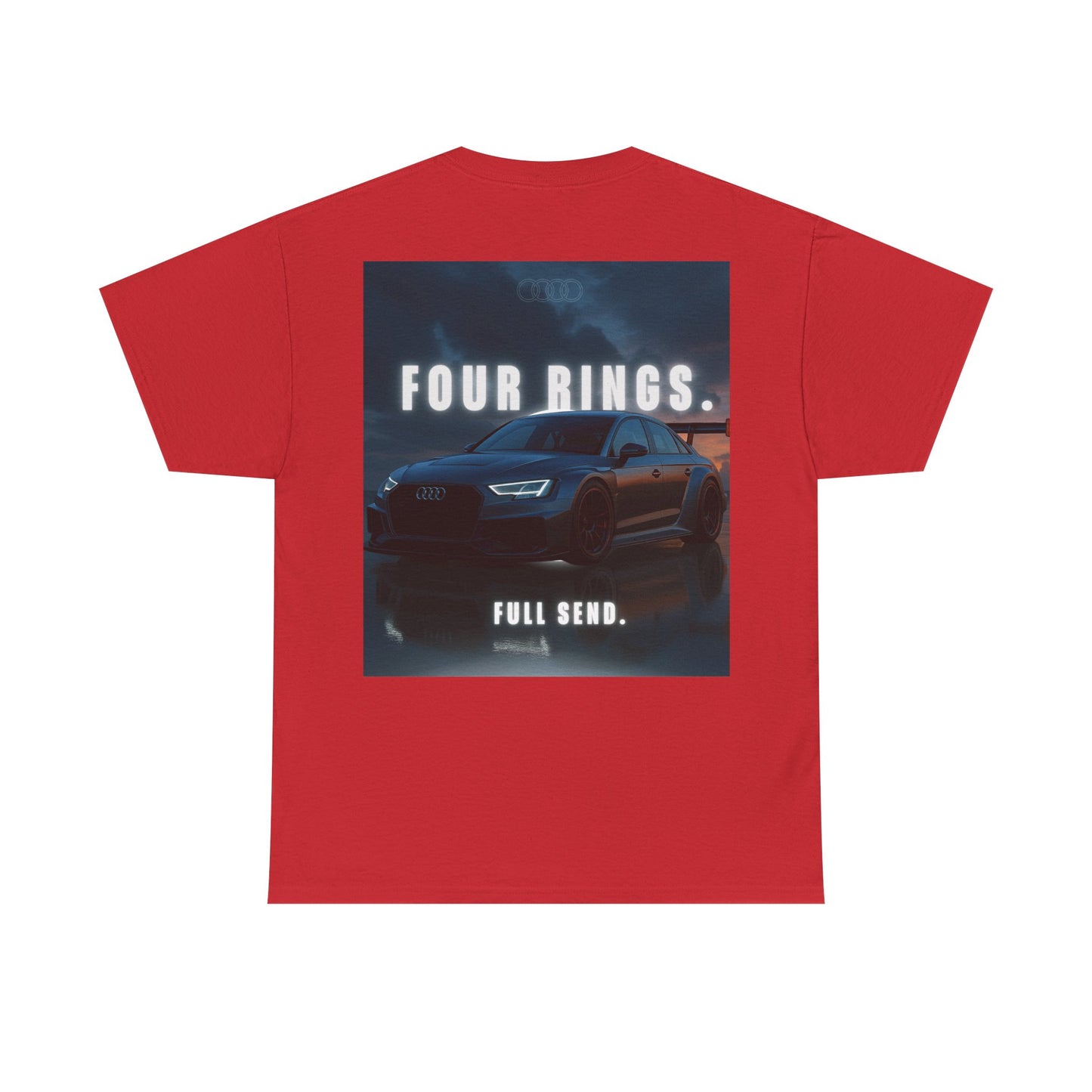 Audi Racing Unisex Heavy Cotton Tee, Car Enthusiast Gift, Motorsport Shirt, Racing Fan Apparel, Automotive Graphic Tee