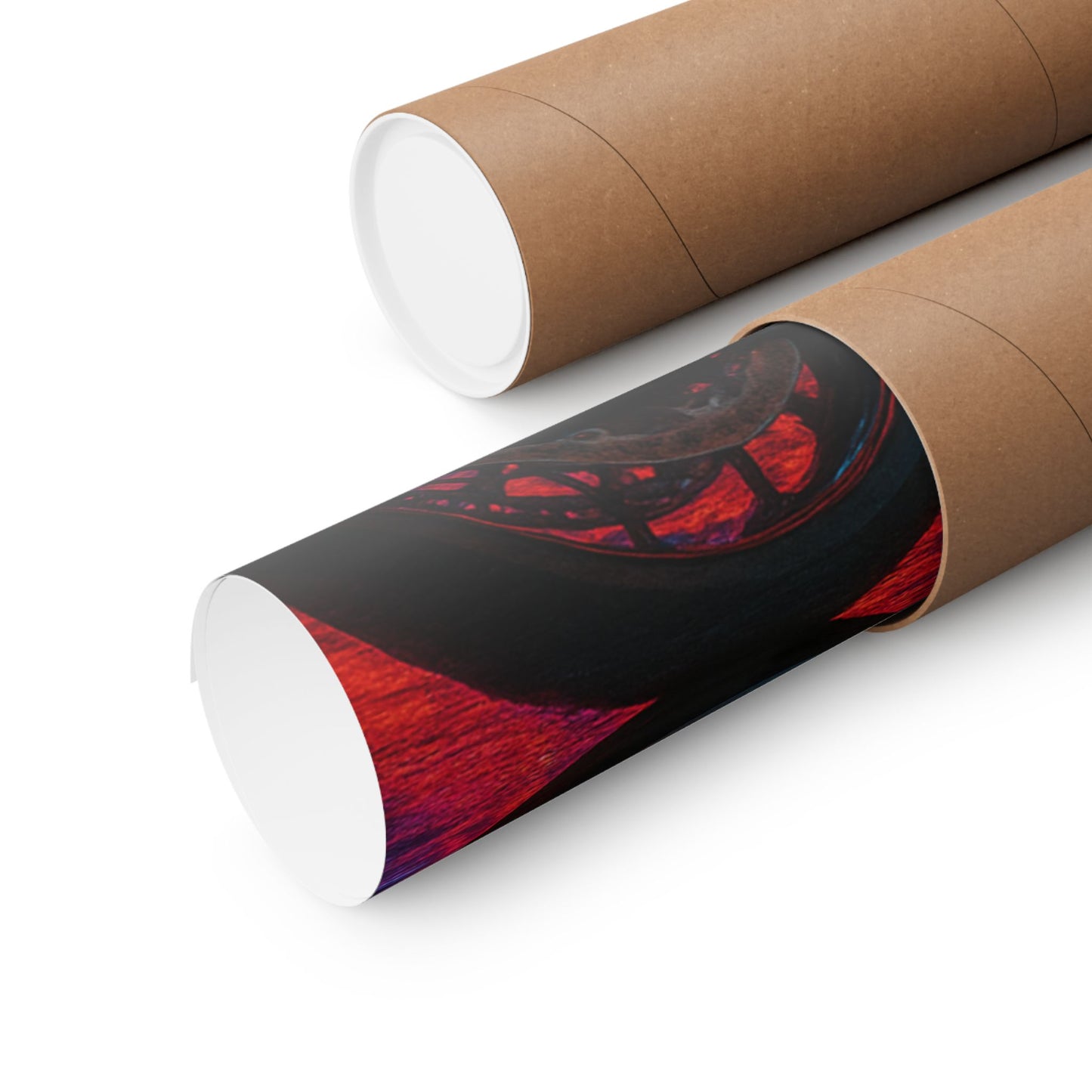 Affiche verticale mate néon moto 650r - Speed ​​&amp; Velocity Art