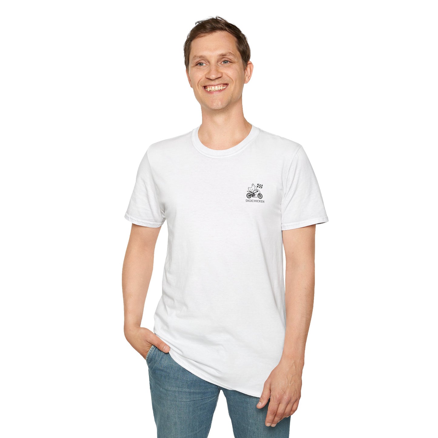 Fireblade Motorcycle Enthusiast Unisex Softstyle T-Shirt - Retro Bike Design