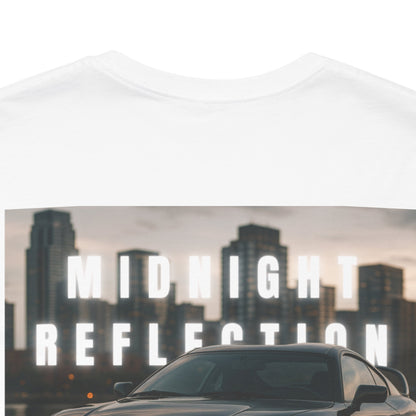 Midnight Reflection Unisex Tee, Casual Streetwear, Car Lovers Gift, Graphic T-Shirt, Everyday Wear, Urban Outfit