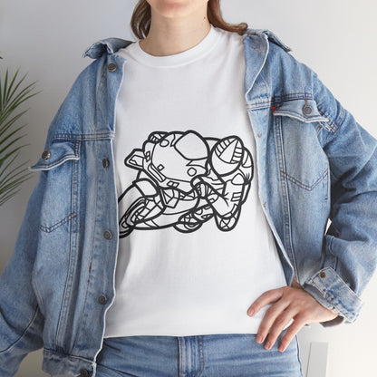 Motorcycle Adventure Tee - Shift and Go, Unisex Heavy Cotton T-Shirt, Biker Gift, Casual Wear, Motorbike Lover Apparel, Ride in Style
