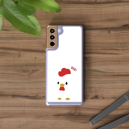 Chicken Design Clear Phone Case, Cute Animal Phone Cover, Fun Gift for Kids, Pet Lovers, Birthday Present, Travel Accessory