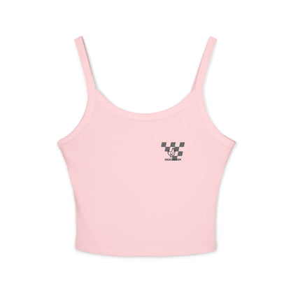 Benz Graphic Women's Spaghetti Strap Tank Top - Stylish Automotive Apparel