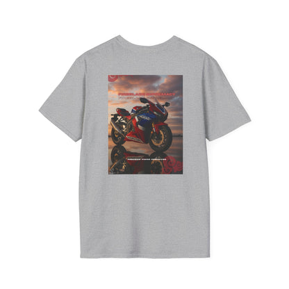 Fireblade Motorcycle Enthusiast Unisex Softstyle T-Shirt - Retro Bike Design