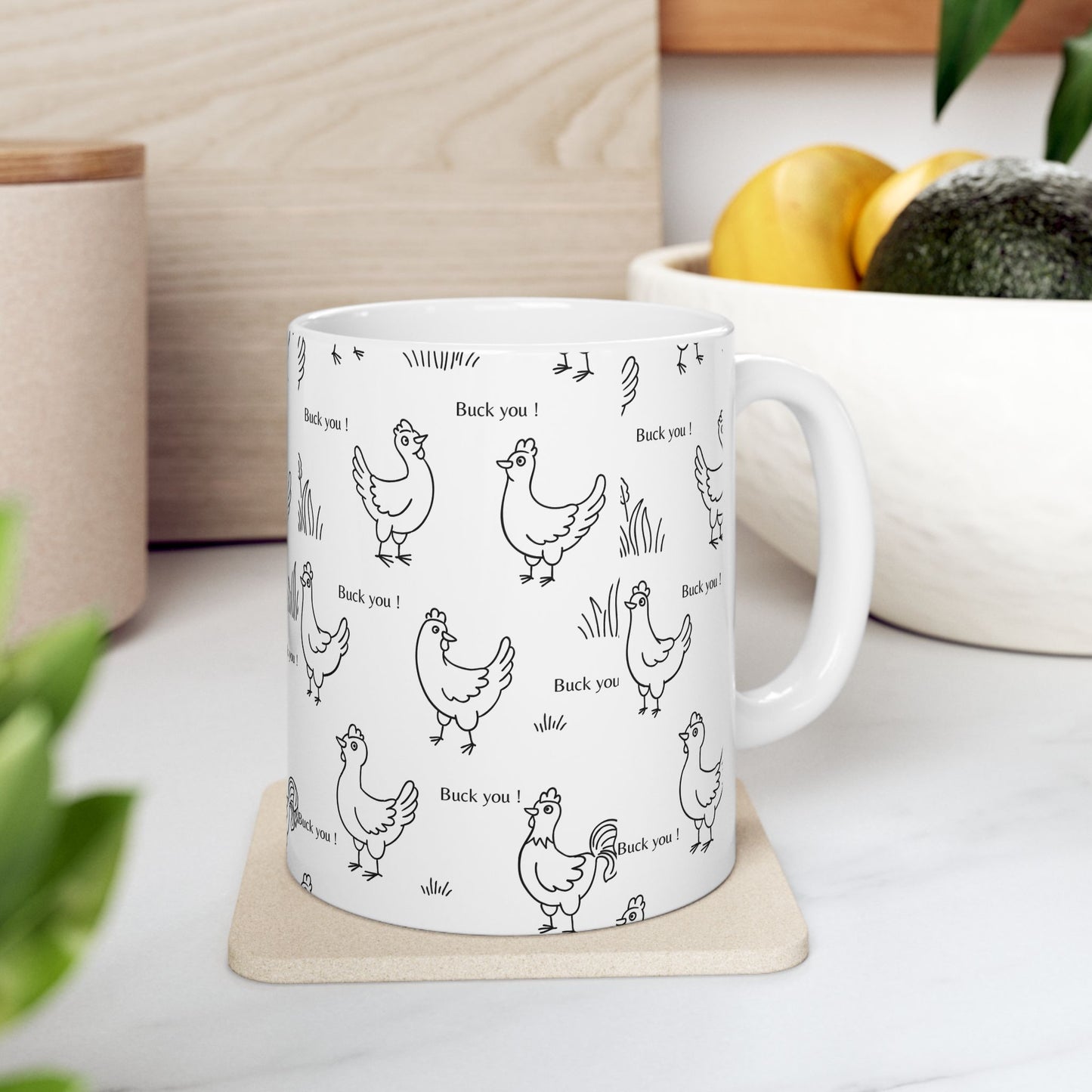 Buck you! Becher