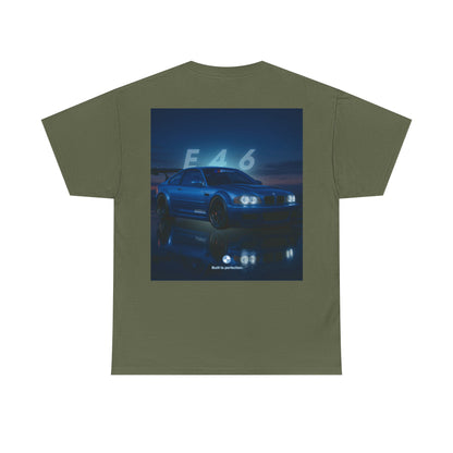 T-shirt graphique E46 Racing - Cadeau pour passionné d'automobile, T-shirt de course, Vêtements de sport automobile, Haut pour amoureux de voitures, Vêtements automobiles